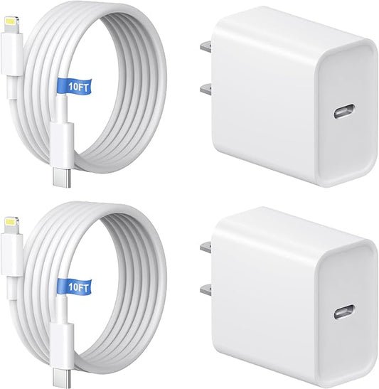 10FT iPhone 14 13 12 11 Charger, Long Charging Cable with 20W USB C Charger Block for i Phone 14/14 Pro/14 Pro Max/14 Plus/13/12/11/Xs Max/XR