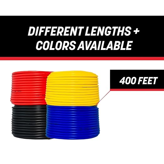 GS Power 16 Gauge Wire 400ft Oxygen Free, 4 Colors OFC Pure Copper Electrical 12v Low Voltage Speaker Wire Spool, 16AWG for Electric Automotive Trailer Stereo RC Car Home Theater LED Lamp Wiring