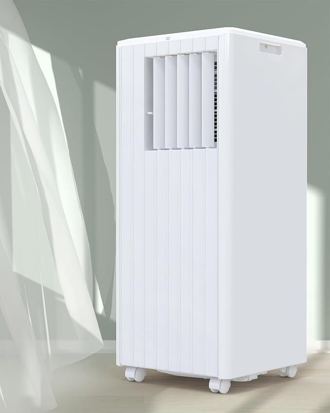 GAOMON Portable Air Conditioners, 8000 BTU Air Conditioner Portable for Room up to 350 Sq. Ft. with Remote Control, White