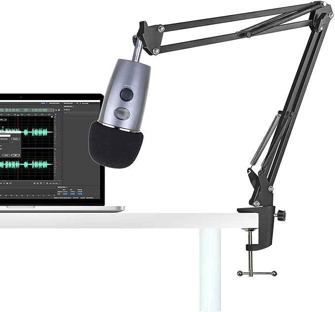 Yeti Nano Mic Stand with Pop Filter - Microphone Boom Arm Stand with Foam Cover Windscreen for Blue Yeti Nano Mic by YOUSHARES