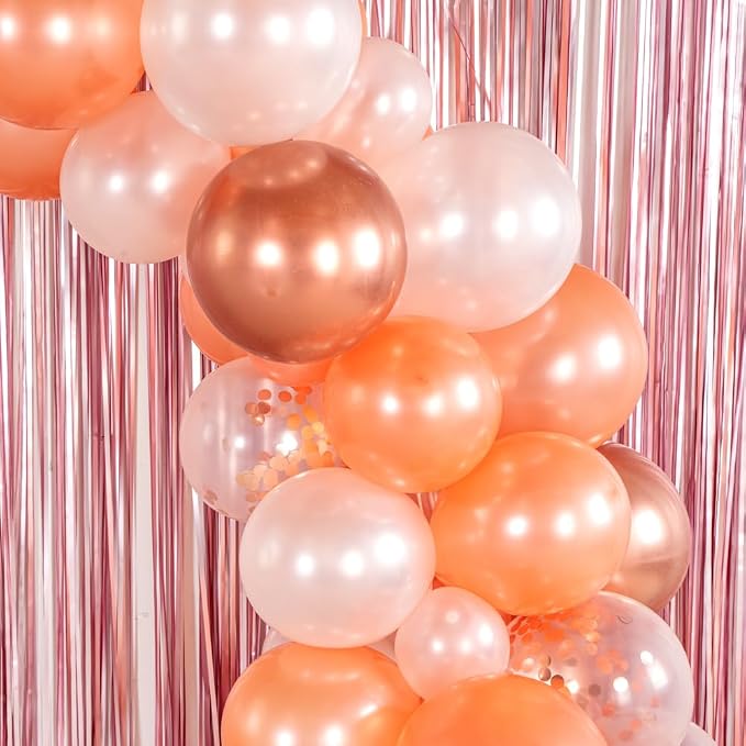 Restaurantware Balloon Arch Kit 86 Balloons, Strip, Rubber, Knot, Glue Dot Strip Balloon Decoration Set DIY Champagne Bottle Garland Assorted Colors for Party Decorations