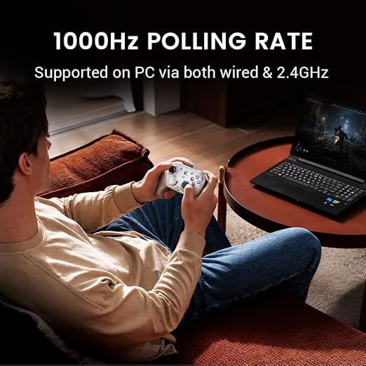 GameSir G7 Pro Wired Controller for Xbox Series X|S, Xbox One, Wireless Gamepad for PC&Android with TMR Sticks, Hall Effect Analog Triggers, 1000Hz Polling Rate, 3.5mm Audio Jack - Silver