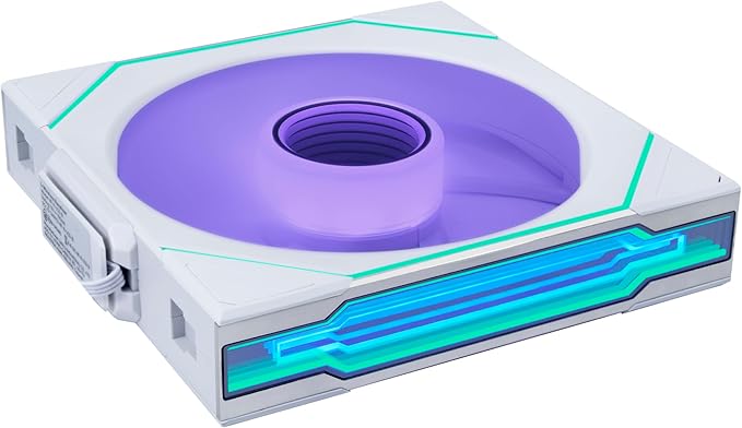 Lian Li UNI Fan SL-Infinity Wireless 140- Single Pack -2.4 GHz Wireless Signal Control-ARGB Fan-Customizable Infinity Mirror Effect-Daisy-Chain Design- Without Controller - White (14SLIN1W1W)