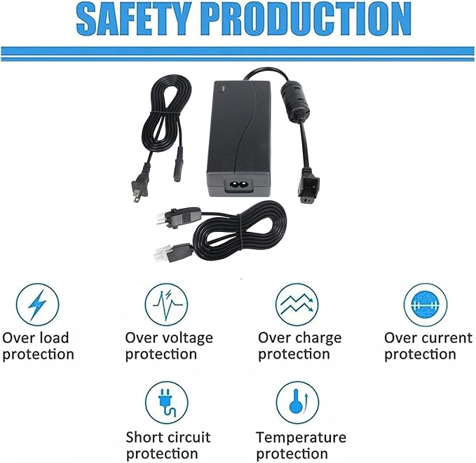 2-Pin 29V AC/DC Adapter for okin serta Adjustable Bed Power Supply Ergomotion Keeson Control Box MC121BS MC120PR MC120BS MC232 MC232FB MC232SC CU380 CB01SP Charger Cord PSU Replacement Kit