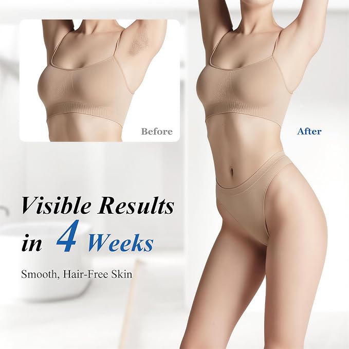 IPL Laser Hair Removal with Cooling, Long-Lasting Hair Remover for Women & Men, At-Home Hair Removal for Face, Bikini, Arm, Armpits, Legs