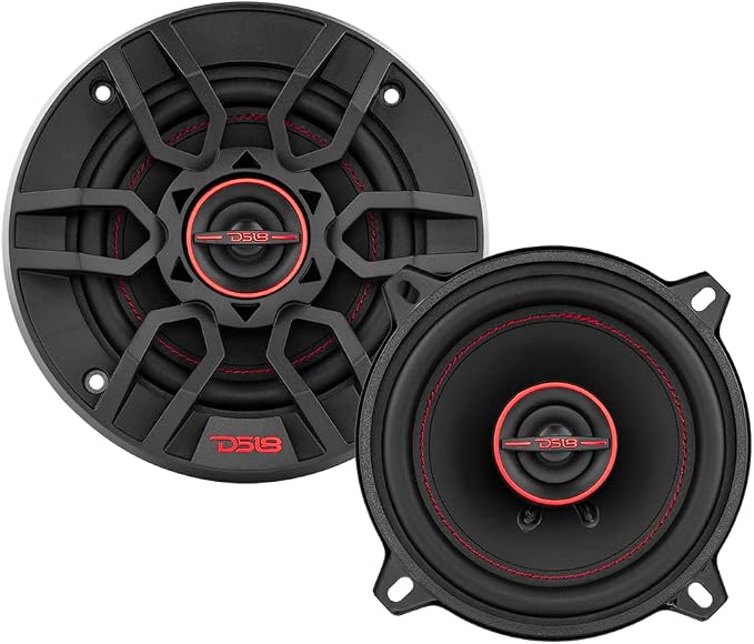 DS18 G5.25Xi GEN-X Car Audio 5.25" 2-Way Coaxial Speakers 135 Watts Max 4-Ohm - 5.25 inches Full Range Speakers with Dome Tweeters - Grill Included - 2 Speakers