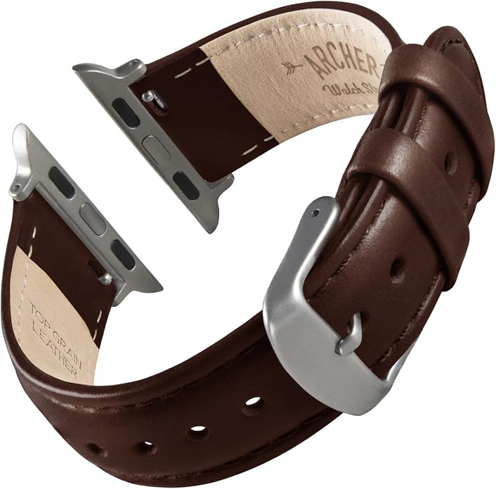 Archer Watch Straps - Top Grain Leather Watch Bands for Apple Watch