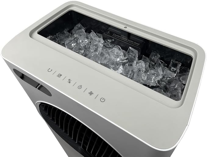 Newair Evaporative Air Cooler | AC Portable Air Conditioner Alternative with 1,600 CFM Airflow | Room Cooling Fan for Bedroom, Garage & Indoor Use | White
