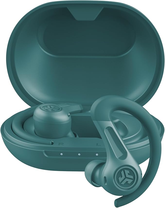 JLab, JBuds Sport ANC 4, True Wireless Earbuds, Active Noise Cancelling, Bluetooth, Multipoint Connect, Teal