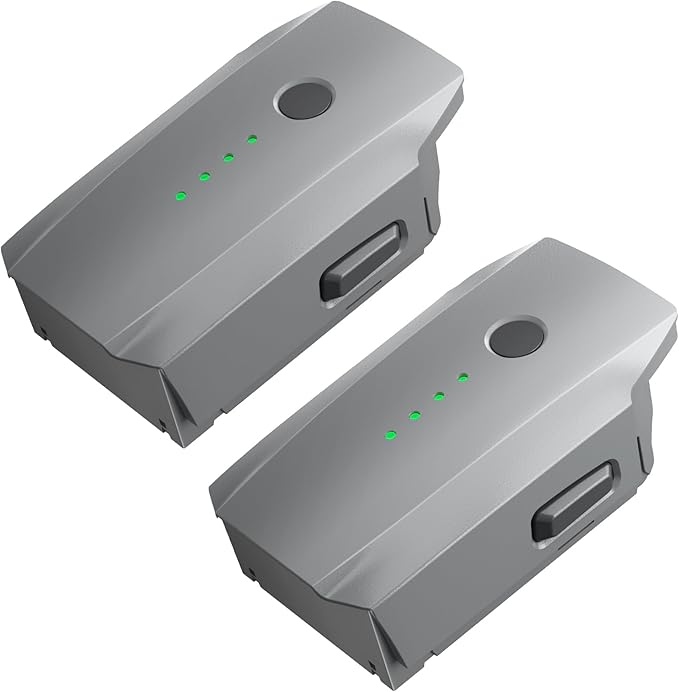 anegine Mavic Pro Battery 2 Pack, 3830mAh 11.4V Intelligent Flight Battery for DJI Mavic Pro, Platinum, Alpine White Drone