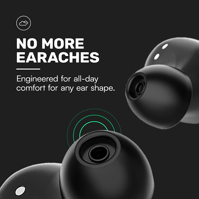 Raycon Everyday Bluetooth Wireless Earbuds with Microphone - Active Noise Cancelling, Sweat & Water-Resistant Earphones, Ear Buds Wireless Bluetooth Up to 32 Hours Playtime (Purple)