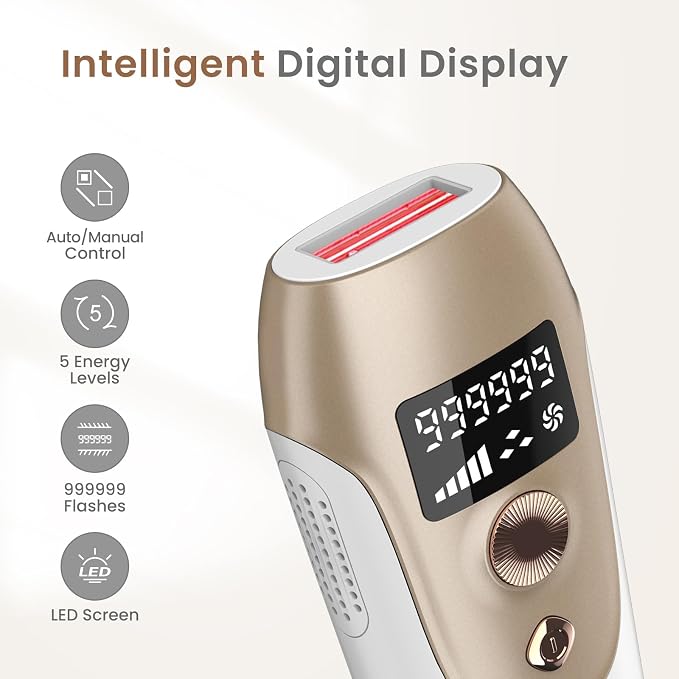 IPL Laser Hair Removal: IPL Laser Hair Removal for Women, Long-Lasting Results,999,999 Flashes Hair Removal at Home, Model S3