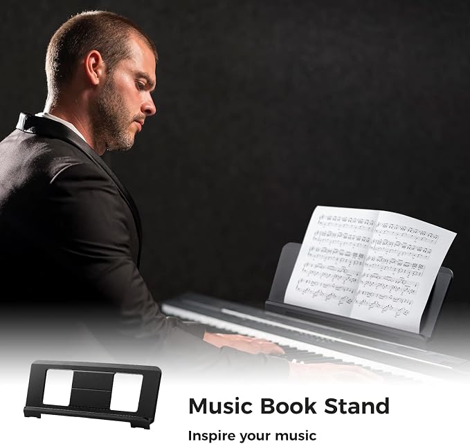 Electronic Keyboard Music Stand: Stable Plastic Professional Wide Thickened Music Book Holder Music Sheet Stand