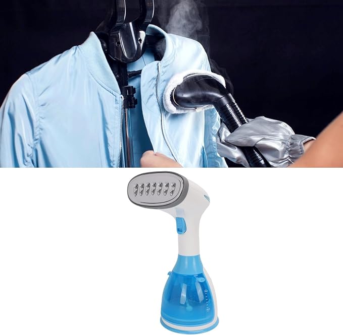 Diydeg Handheld Steam Iron, 1100W Portable Fa Wrinkles Remover with 280ml Detachable Water Tank and Stainless Steel Nozzle, for Home Travel Business Trip (US Plug)