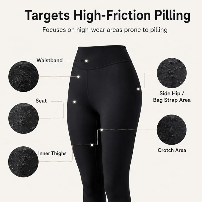 Fabric Shaver for Yoga Pants Leggings Activewear, Electric Lint Shaver, Clothes Pilling Remover for Clothing Yoga Leggings, Safe Shavers to Remove Pilling, Rechargeable Clothes Lint Fuzz Depiller