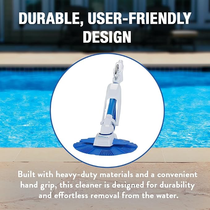 Doheny's ProVac Plus Automatic Suction Swimming Pool Cleaner | Cleans from Waterline to Pool Bottom | Regulator Valve Automatically Adjusts Flow | No Tools or Electricity Needed | Above Ground Pools