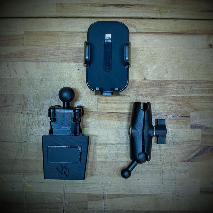 The Original Stubby Smash Phone Mount Kit w/Basic Phone Holder for 5th Gen 4Runners | 1" RAM Compatible Ball Mount for Dashboard Cubby | 5th Generation 4Runner Phone Holder | Made in the USA