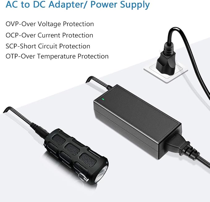 SHNITPWR 12V 3A Power Supply Adapter 100V~240V AC to DC 12 Volt 3 Amp 36W Converter Transformer LED Driver with 5.5x2.5mm Plug for 5050 3528 LED Strip 3D Printer CCTV Camera LCD Monitor (2 Pack)