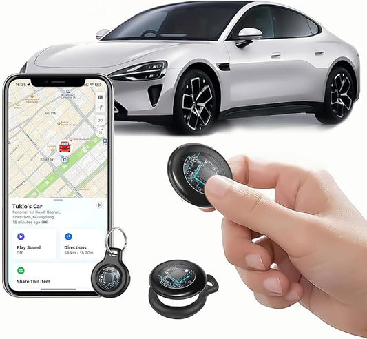 2026 New [Apple MFi Certified] Air Tracker Tag-1 Pack (iOS Only), Tukio Bluetooth Tracker for Apple Find My, Replaceable Battery, Key Finder and Item Locator Smart Tag for Keys, Bag, Luggage and More