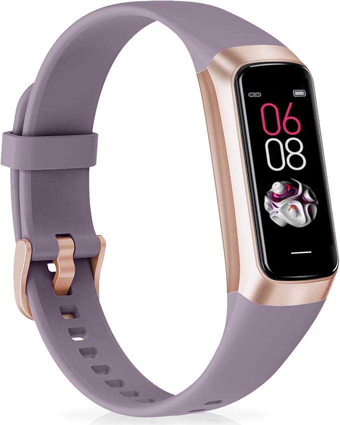Fitness Tracker with 24/7 Heart Rate, Health Tracker with Calories Sleep Monitor, 1.10''AMOLED Touch Color Screen, Step Counter Activity Pedometer Smart Watch for Women Men