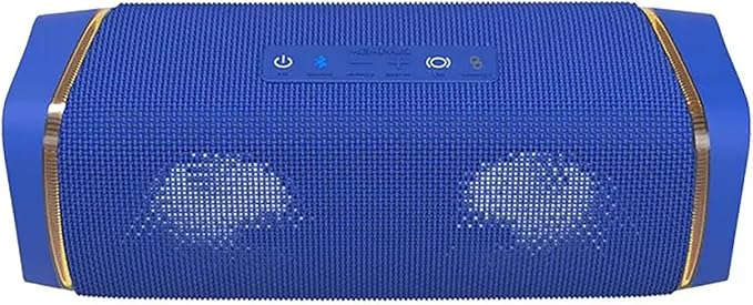 Memphis MFLOWBTB Flow - Wireless Bluetooth & AUX Speaker, IPX7 Water Resistance, Blue