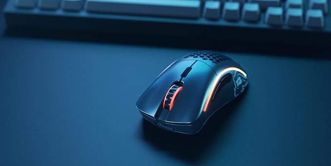 GLORIOUS Model D Wireless Gaming Mouse - 69g Superlight, Lag Free 2.4Ghz Wireless, Up to 71 Hour Battery, RGB, BAMF Sensor, Ergonomic, 6 Buttons - Matte Black