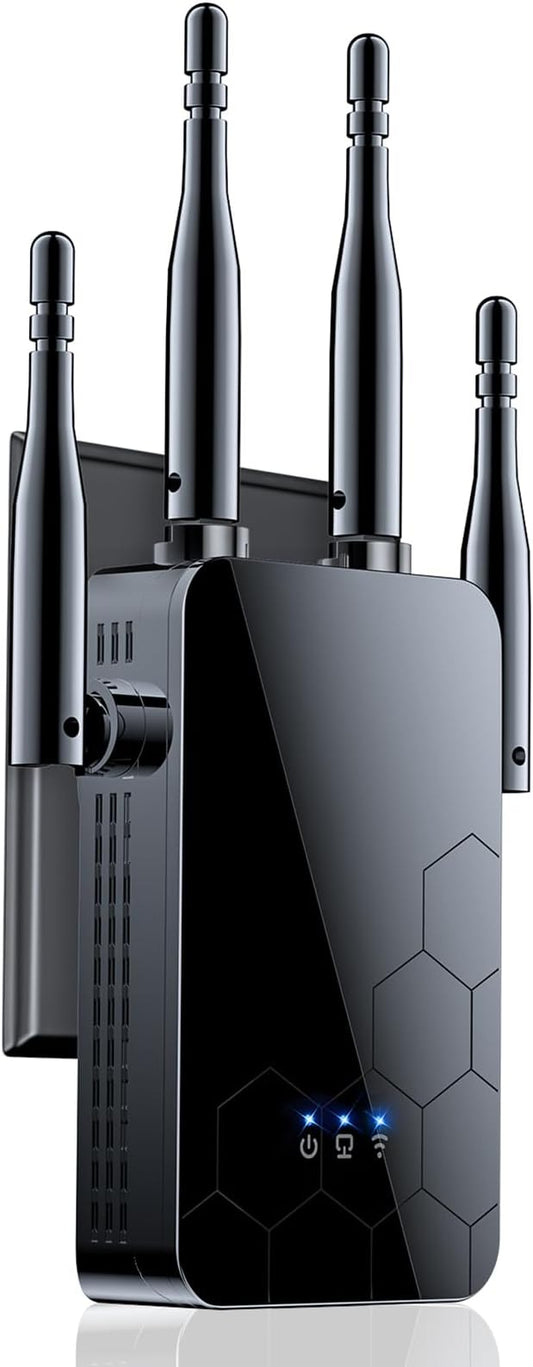 2026 WiFi Extender Internet Booster, 10000 Sq.ft Long Range Repeater Wireless Routers Amplifier, Mesh Wi-Fi 80% Faster | Broader Than Ever, Support More Network Devices at Home, 1-Tap Setup