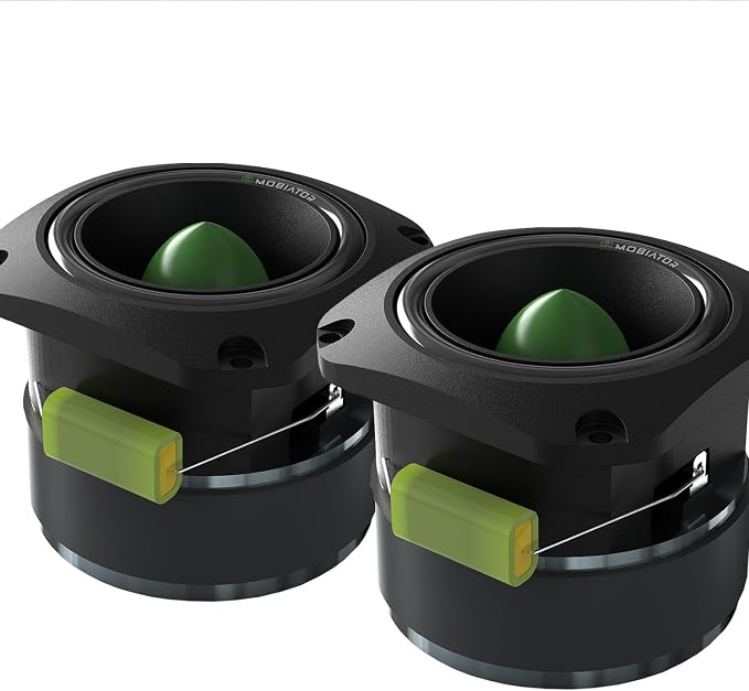 T45B-8 4” Super Bullet Tweeter | Titanium Diaphragm, 8Ohm, 1.5” Voice Coil, 700W Max, Built-in Capacitor Pro Audio High Frequency Driver (Pair Pack)