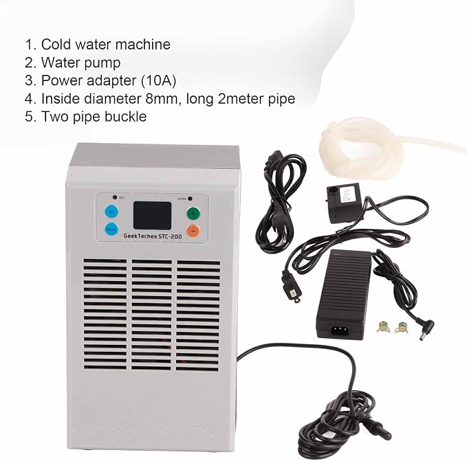 Aquarium Chiller Heater 100W Cooling Heating System with Digital Temperature Control for Home Fish Tank US Plug Energy Efficient Reliable
