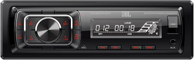JBL Celebrity150 Single DIN Bluetooth FM Radio USB/AUX SD Card High Power Mechless with F/R and Sub Output Car Media Receiver