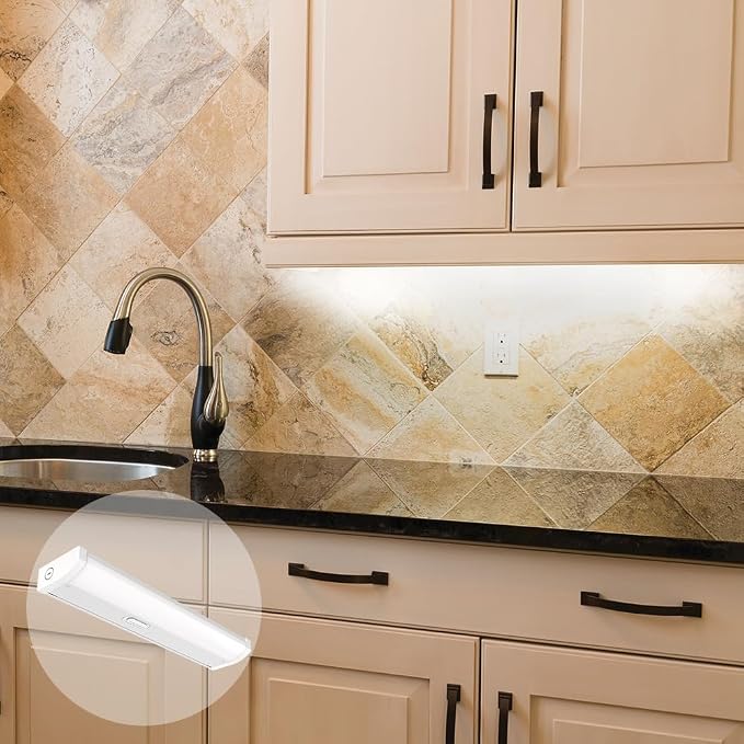Juno UCES 12 Inch LED Under Cabinet Lighting, LED Kitchen Cabinet Light Fixture Hardwired, Dimmable, Damp Rated, Selectable Soft, Warm, Neutral, Cool, Daylight White Light (UCES 12IN SWW5 90CRI WH M6)