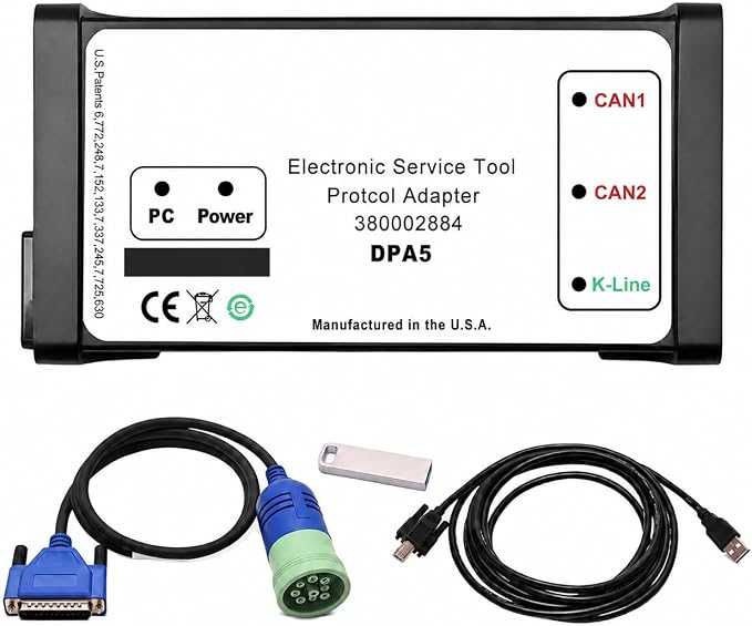 380002884 DPA5 V8.6 EST Diagnostic Tool Kit for New Holland Tractor | Dearborn Protocol Adapter 5 for New Holland Electronic Service Tools for Tractor Loaders 380002884
