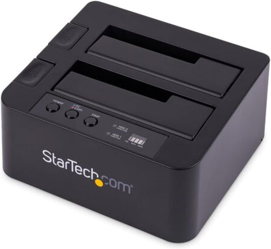 StarTech.com Dual-Bay USB 3.0 to SATA and IDE Hard Drive Docking Station, USB Hard Drive Dock, External 2.5/3.5" SATA III/IDE, SSD/HDD Docking Station, Hot-Swap Drive Bays, Top-Loading (UNIDOCKU33)