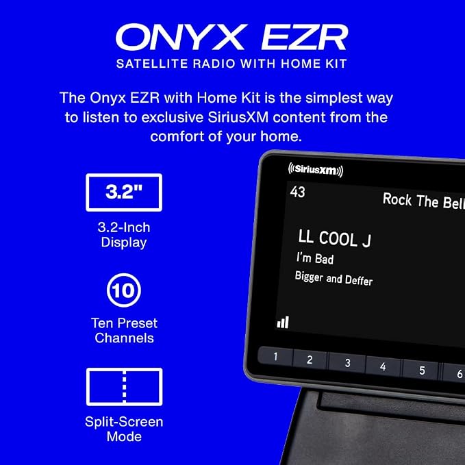 Onyx EZR Satellite Radio with Home Kit (SXEZR1H1) | SiriusXM