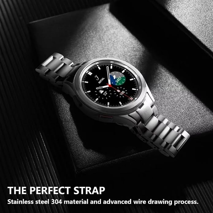 GOLDTOLUCK No Gap Stainless Steel Band Compatible with Samsung Galaxy Watch 8 7 6 5 4 Classic FE Pro Ultra 40mm 44mm 46mm 43mm 47mm 45mm 42mm Replacement Men Women Milanese Metal Elegant Casual