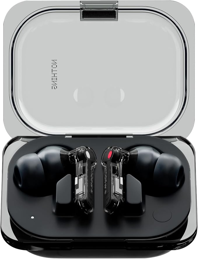 Nothing Ear (a) Wireless Earbuds, 45dB Hybrid Noise Cancelling Earbuds, Hi-Res Audio, Advanced Equaliser, Dual Connect, 6 Mics, 42.5H Playtime Ear Buds Wireless Bluetooth, Black