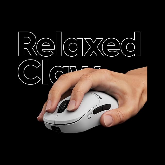 Pulsar Gaming Gears Pulsar Pro Series JV-X Wireless Gaming Mouse 1.98 oz (56g), Optical Switch, 32000 DPI, 750 IPS, XS-1 Sensor, 8K Compatible (Medium, White)