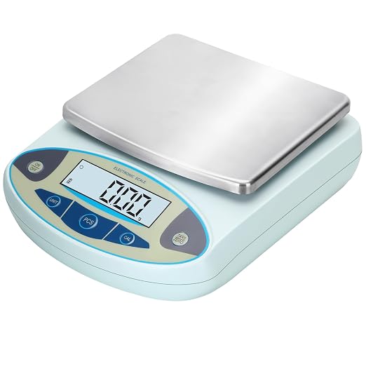 Lab Scale High Accuracy,13 Unit 0.01g High Precision Digital Analytical Balance, Electronic Laboratory Precision Gram Scale Digital Kitchen/Jewelry/Scientific Scale (3000 x 0.01g)