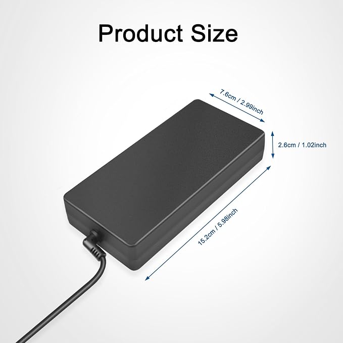 230W 240W Power Supply Cord Compatible with caldigit ts4 ts5 startech Docking Station Intel nuc kit fsp230-ajan3 pa-1231-12 7.4 * 5.0mm tip