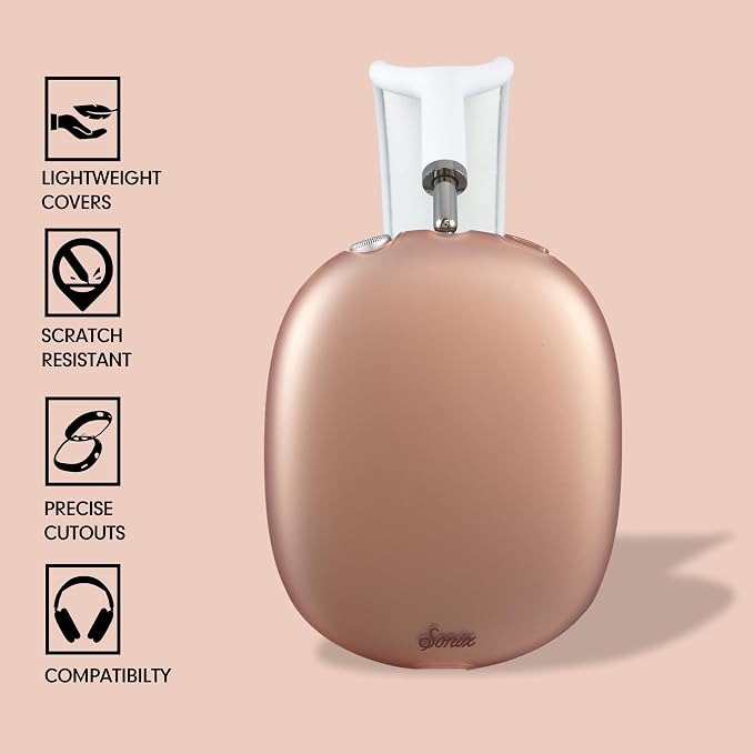 Sonix Protective Case for AirPods Max 2 & 1 | Headphones Cover | Frosted Matte Mauve Coffee