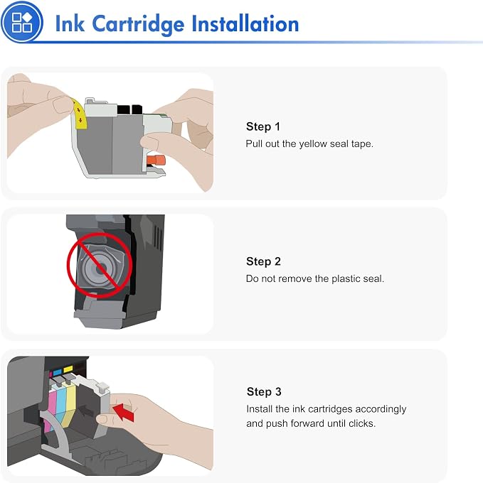 LC401XL LC401 MFC-J1010DW Black Ink Cartridges Compatible for Brother LC 401XL Ink Cartridges for Brother MFC-J1010DW MFC-J1170DW MFC-J1012DW MFC-J1800DW MFC-J1010DW Printer (High Yield, 2 Black Pack)