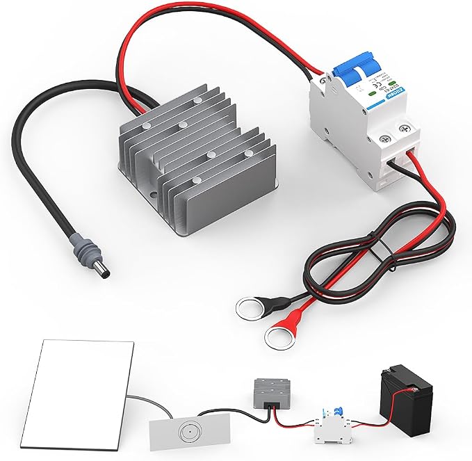 for Starlink Gen 3 12V Conversion Kit,12V to 57V DC Step UP Converter for Starlink V3,Starlink Gen 3 Router Boost Converter for RV/Outdoor