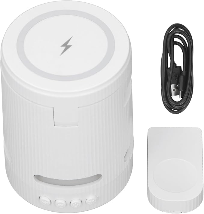 4 in 1 Magnetic Wireless Charging Station, Magnetic Phone & Watch Charger Station, Fast Charging RGB Charger for Phone Earbud Watch
