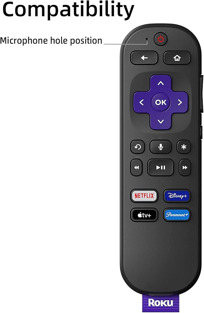 Silicone Case for Roku Express 4K+ Voice Remote RCA1R, Roku Voice Remote Cover RC-GZ1 Roku Streaming Stick 4K Silicone Sleeve with Lanyard(Mint)