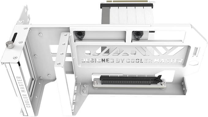 Cooler Master Vertical GPU Card Holder Kit V3, PCIe 4.0 5.0 Motherboards GPUs RTX 5090 RX 9070 XT, ABS Casing, 165mm Length, Modula Adjustable for E-ATX ATX Micro ATX Case, White