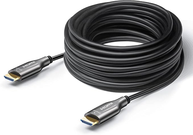 Fiber Optic HDMI Cable 70 Feet, HDMI 2.0, 18Gbps, Supports 4K@ 60Hz, 4:4:4/4:2:2/4:2:0, HDR10, Dolby Vision, HDCP2.2, ARC,3D,Slim and Flexible