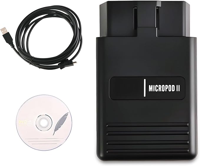 MicroPOD II V17.04.27 Professional Diagnostic & Programming Scanner Tool for Chrysler Dodge Jeep Fiat Up to 2016 with DRBIII Compatible, Multi-Language OBD2 Support