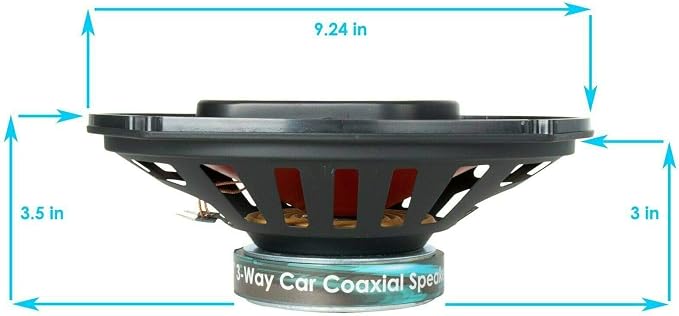 Audiobank 4X 6x9 2000 Watt 4-Way Red Car Audio Stereo Coaxial Speakers - AB-790 (2 Pairs) 1000 Each