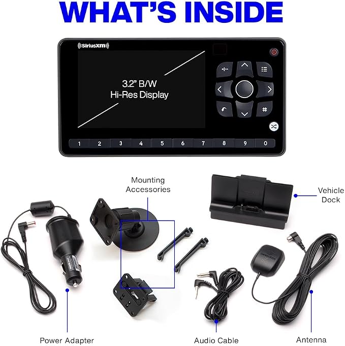 Onyx EZR Satellite Radio with Vehicle Kit (SXEZR1V1) | SiriusXM