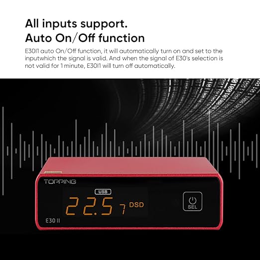 Topping E30II Digital to Analog Audio Converter, HiFi USB DAC 2 x AK4493S XU208 DSD512 32Bit/768kHz USB/Optical/Coaxial to L/R RCA Analog Audio Converters